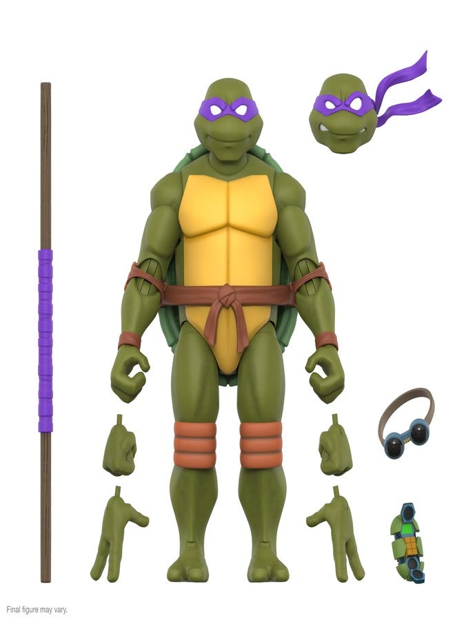 Super7 ULTIMATES! Teenage Mutant Ninja Turtles Donatello - 7" TMNT Action Figure with Accessories Classic Cartoon Collectibles and Retro Toys - Image 1